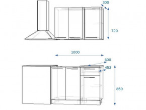 Кухонный гарнитур 5Р РоялВуд 1000 мм в Кусе - kusa.mebel74.com | фото 2