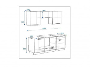 Кухонный гарнитур 6а Грецкий орех 1600 в Кусе - kusa.mebel74.com | фото 2