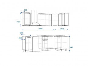 Кухонный гарнитур 6Р РоялВуд 1800*1200 мм в Кусе - kusa.mebel74.com | фото 2