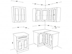 Кухонный гарнитур 8 Белый Вегас 1600х1200 мм в Кусе - kusa.mebel74.com | фото 2