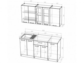 Кухонный гарнитур Алина стандарт 1600 мм в Кусе - kusa.mebel74.com | фото 5