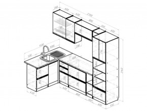 Кухонный гарнитур Амели мега прайм 1500х2700 мм в Кусе - kusa.mebel74.com | фото 6