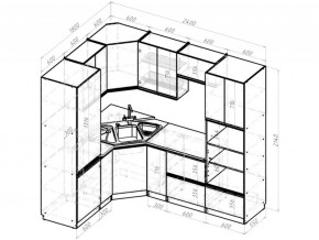 Кухонный гарнитур Амели оптима 1800х2400 мм в Кусе - kusa.mebel74.com | фото 6