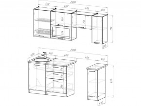 Кухонный гарнитур Антика ультра 2000 мм в Кусе - kusa.mebel74.com | фото 6