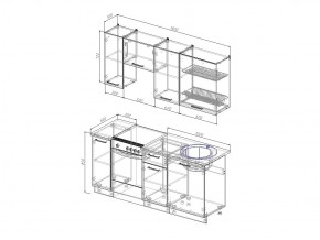 Кухонный гарнитур Лада 1800 в Кусе - kusa.mebel74.com | фото 3