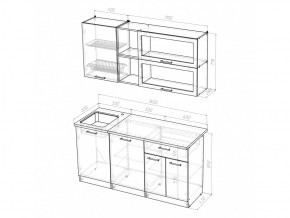 Кухонный гарнитур Лариса стандарт 3 1600 мм в Кусе - kusa.mebel74.com | фото 5