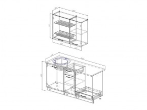 Кухонный гарнитур Лофт 1600 в Кусе - kusa.mebel74.com | фото 3