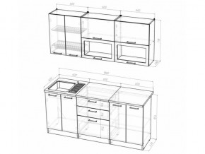 Кухонный гарнитур Лоретта макси 1800 мм в Кусе - kusa.mebel74.com | фото 6