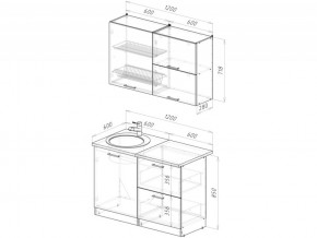 Кухонный гарнитур Лотос лайт 1200 мм в Кусе - kusa.mebel74.com | фото 6