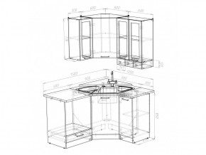 Кухонный гарнитур Лира литл 1500х1200 мм в Кусе - kusa.mebel74.com | фото 4