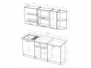 Кухонный гарнитур Лира макси 1800 мм в Кусе - kusa.mebel74.com | фото 5