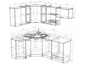 Кухонный гарнитур Лира мега оптима 2000х1500 мм в Кусе - kusa.mebel74.com | фото 4