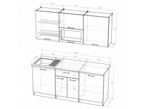 Кухонный гарнитур Ника макси 1800 мм в Кусе - kusa.mebel74.com | фото 5