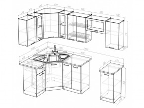 Кухонный гарнитур Ника оптима 1300х2500 мм в Кусе - kusa.mebel74.com | фото 5