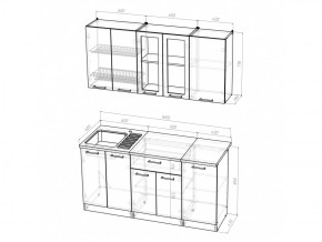 Кухонный гарнитур Ника стандарт 1600 мм в Кусе - kusa.mebel74.com | фото 5