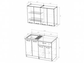 Кухонный гарнитур Ольга лайт 1 1200 мм в Кусе - kusa.mebel74.com | фото 5