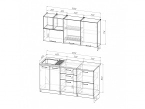 Кухонный гарнитур Ольга стандарт 4 1600 мм в Кусе - kusa.mebel74.com | фото 5