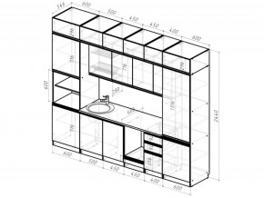 Кухонный гарнитур Паола люкс 3000 мм в Кусе - kusa.mebel74.com | фото 6