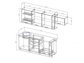 Кухонный гарнитур Шампань 2550 в Кусе - kusa.mebel74.com | фото 3