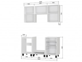 Кухонный гарнитур Сканди 1,6 м без столешницы в Кусе - kusa.mebel74.com | фото 2