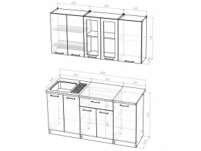 Кухонный гарнитур Светлана стандарт 1600 мм в Кусе - kusa.mebel74.com | фото 5