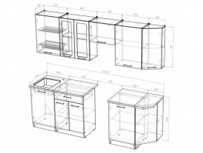 Кухонный гарнитур Симона базис 2400 мм в Кусе - kusa.mebel74.com | фото 3