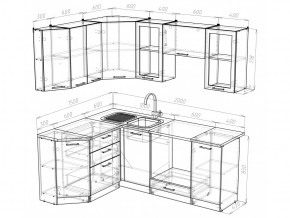 Кухонный гарнитур Симона мега прайм 2000х1500 мм в Кусе - kusa.mebel74.com | фото 5