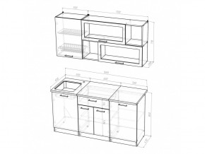 Кухонный гарнитур Яна стандарт 1600 мм в Кусе - kusa.mebel74.com | фото 5