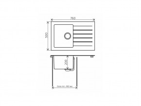 Мойка комбинированная Tolero twist TTS-760 Сафари 102 в Кусе - kusa.mebel74.com | фото 2