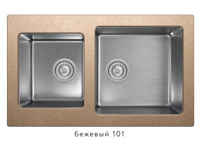 Мойка комбинированная Tolero twist TTS-840 Бежевый 101 в Кусе - kusa.mebel74.com | фото