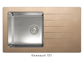 Мойка комбинированная Tolero twist TTS-860 Бежевый 101 в Кусе - kusa.mebel74.com | фото 1