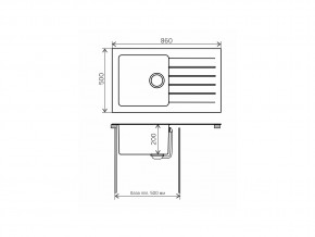 Мойка комбинированная Tolero twist TTS-860 Бежевый 101 в Кусе - kusa.mebel74.com | фото 2