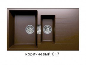 Мойка кварцевая Tolero Loft TL-860 Коричневый 817 в Кусе - kusa.mebel74.com | фото 1