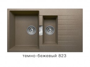 Мойка кварцевая Tolero Loft TL-860 Темно-бежевый 823 в Кусе - kusa.mebel74.com | фото