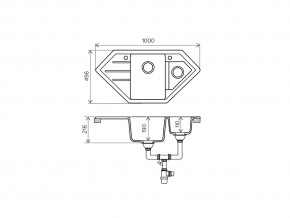 Мойка кварцевая Tolero R-114 Бежевый 101 в Кусе - kusa.mebel74.com | фото 2