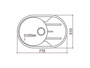 Мойка кварцевая Tolero R-116 Бежевый 101 в Кусе - kusa.mebel74.com | фото 2