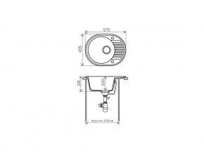 Мойка кварцевая Tolero R-122 Бежевый 101 в Кусе - kusa.mebel74.com | фото 2