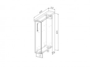 НМ 15 Модуль нижний 150 мм Без Столешницы в Кусе - kusa.mebel74.com | фото