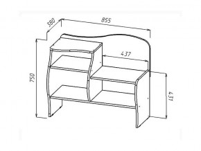 Обувница Волна венге/анкор светлый в Кусе - kusa.mebel74.com | фото 2