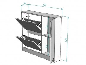 Обувница W106 в Кусе - kusa.mebel74.com | фото 3