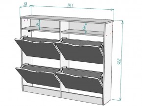 Обувница W16 в Кусе - kusa.mebel74.com | фото 3