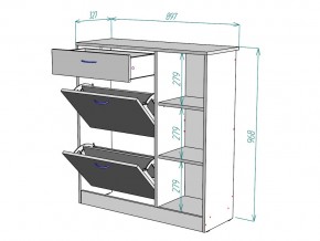 Обувница W33 в Кусе - kusa.mebel74.com | фото 3