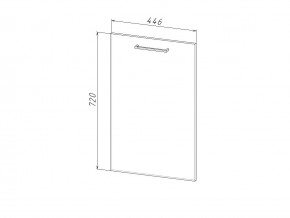 П 45 Комплект для посудомоечной машины 450 мм (цоколь + фасад) ЛДСП в Кусе - kusa.mebel74.com | фото