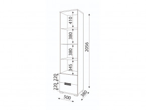 Пенал-витрина Модуль 07 Мармарис в Кусе - kusa.mebel74.com | фото 2