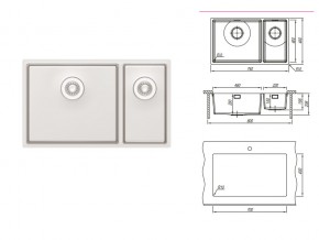 Подстольная мойка Оптима-HM 460/220.400.20.10 в Кусе - kusa.mebel74.com | фото 2