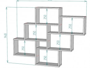 Полка S12 в Кусе - kusa.mebel74.com | фото 3