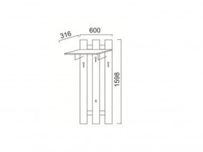 ПР-13 Вешалка в Кусе - kusa.mebel74.com | фото
