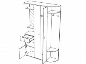 Прихожая Виза Шимо темный-светлый в Кусе - kusa.mebel74.com | фото 2