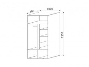 Шкаф 2-х дверный МДФ Некст в Кусе - kusa.mebel74.com | фото 2