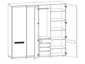 Шкаф 205-SZF2D2L/21/22 Ацтека белый в Кусе - kusa.mebel74.com | фото 2